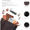 image:imageLeather Purse For Women  Real Leather Tote For Women  Ladies Shoulder Handbag For Work Travel Casual UseDeep Brown Vintage