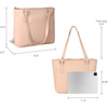 image:imageLeather Purse For Women  Real Leather Tote For Women  Ladies Shoulder Handbag For Work Travel Casual UseNappa Beige