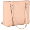 image:imageLeather Purse For Women  Real Leather Tote For Women  Ladies Shoulder Handbag For Work Travel Casual UseNappa Beige