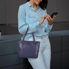 image:imageLeather Purse For Women  Real Leather Tote For Women  Ladies Shoulder Handbag For Work Travel Casual UseNappa Blue
