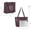 image:imageLeather Purse For Women  Real Leather Tote For Women  Ladies Shoulder Handbag For Work Travel Casual UseNappa Brown