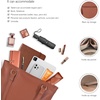 image:imageLeather Purse For Women  Real Leather Tote For Women  Ladies Shoulder Handbag For Work Travel Casual UseNappa Cognac