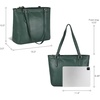 image:imageLeather Purse For Women  Real Leather Tote For Women  Ladies Shoulder Handbag For Work Travel Casual UseNappa Dark Green