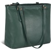 image:imageLeather Purse For Women  Real Leather Tote For Women  Ladies Shoulder Handbag For Work Travel Casual UseNappa Dark Green