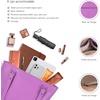 image:imageLeather Purse For Women  Real Leather Tote For Women  Ladies Shoulder Handbag For Work Travel Casual UseNappa Lila