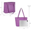 image:imageLeather Purse For Women  Real Leather Tote For Women  Ladies Shoulder Handbag For Work Travel Casual UseNappa Lila