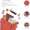 image:imageLeather Purse For Women  Real Leather Tote For Women  Ladies Shoulder Handbag For Work Travel Casual UseNappa Orange