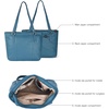 image:imageLeather Purse For Women  Real Leather Tote For Women  Ladies Shoulder Handbag For Work Travel Casual UseNappa Ottanio