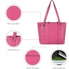 image:imageLeather Purse For Women  Real Leather Tote For Women  Ladies Shoulder Handbag For Work Travel Casual UseNappa Pink