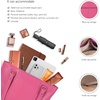 image:imageLeather Purse For Women  Real Leather Tote For Women  Ladies Shoulder Handbag For Work Travel Casual UseNappa Pink