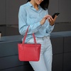 image:imageLeather Purse For Women  Real Leather Tote For Women  Ladies Shoulder Handbag For Work Travel Casual UseNappa Red