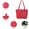 image:imageLeather Purse For Women  Real Leather Tote For Women  Ladies Shoulder Handbag For Work Travel Casual UseNappa Red