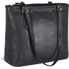 image:imageLeather Purse For Women  Real Leather Tote For Women  Ladies Shoulder Handbag For Work Travel Casual UseSmooth Black