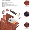 image:imageLeather Purse For Women  Real Leather Tote For Women  Ladies Shoulder Handbag For Work Travel Casual UseTan Large Weaving