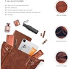 image:imageLeather Purse For Women  Real Leather Tote For Women  Ladies Shoulder Handbag For Work Travel Casual UseTan Medium Weaving