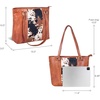 image:imageLeather Purse For Women  Real Leather Tote For Women  Ladies Shoulder Handbag For Work Travel Casual UseTanJersy