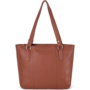 image:imageLeather Purse For Women  Real Leather Tote For Women  Ladies Shoulder Handbag For Work Travel Casual UseNappa Cognac