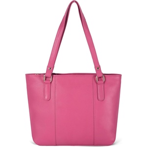 image:imageLeather Purse For Women  Real Leather Tote For Women  Ladies Shoulder Handbag For Work Travel Casual UseNappa Pink